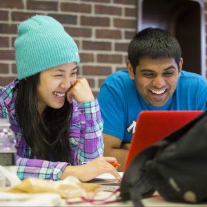 Students study at the Homer Babbidge Library on April 28, 2014. (FJ Gaylor/UConn Photo)