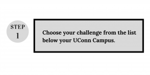 Step 1: Choose your challenge from the list below your UConn Campus.